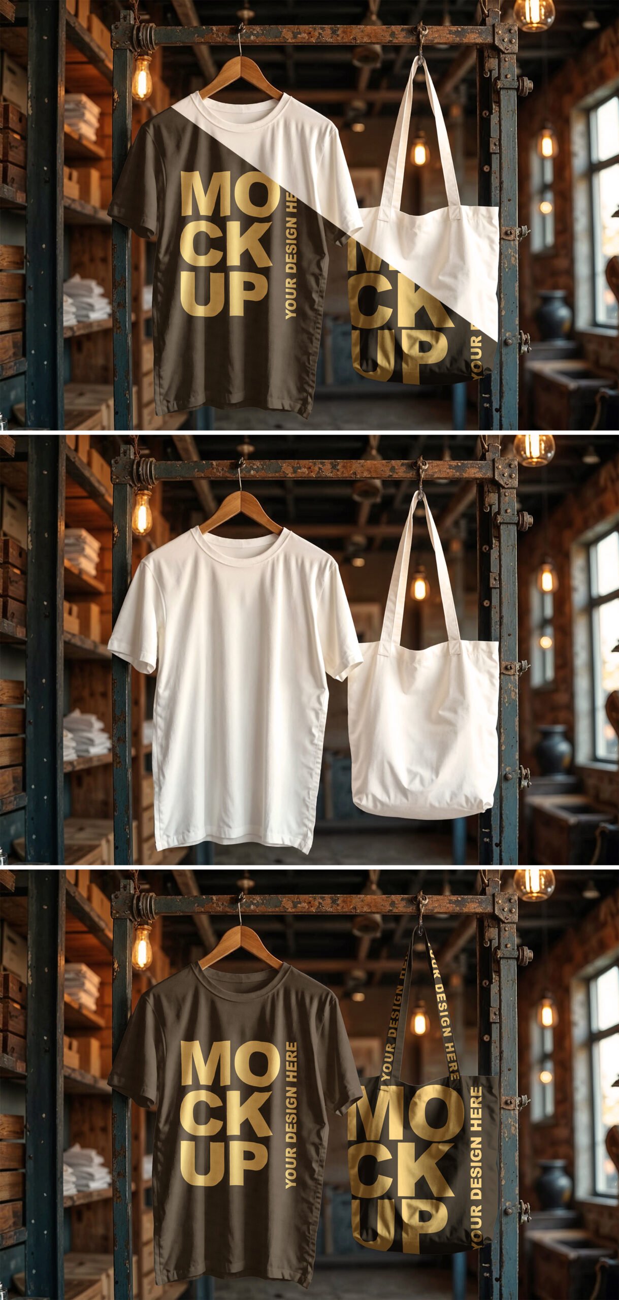 Industrial Vintage Store BMACHINA Mockups