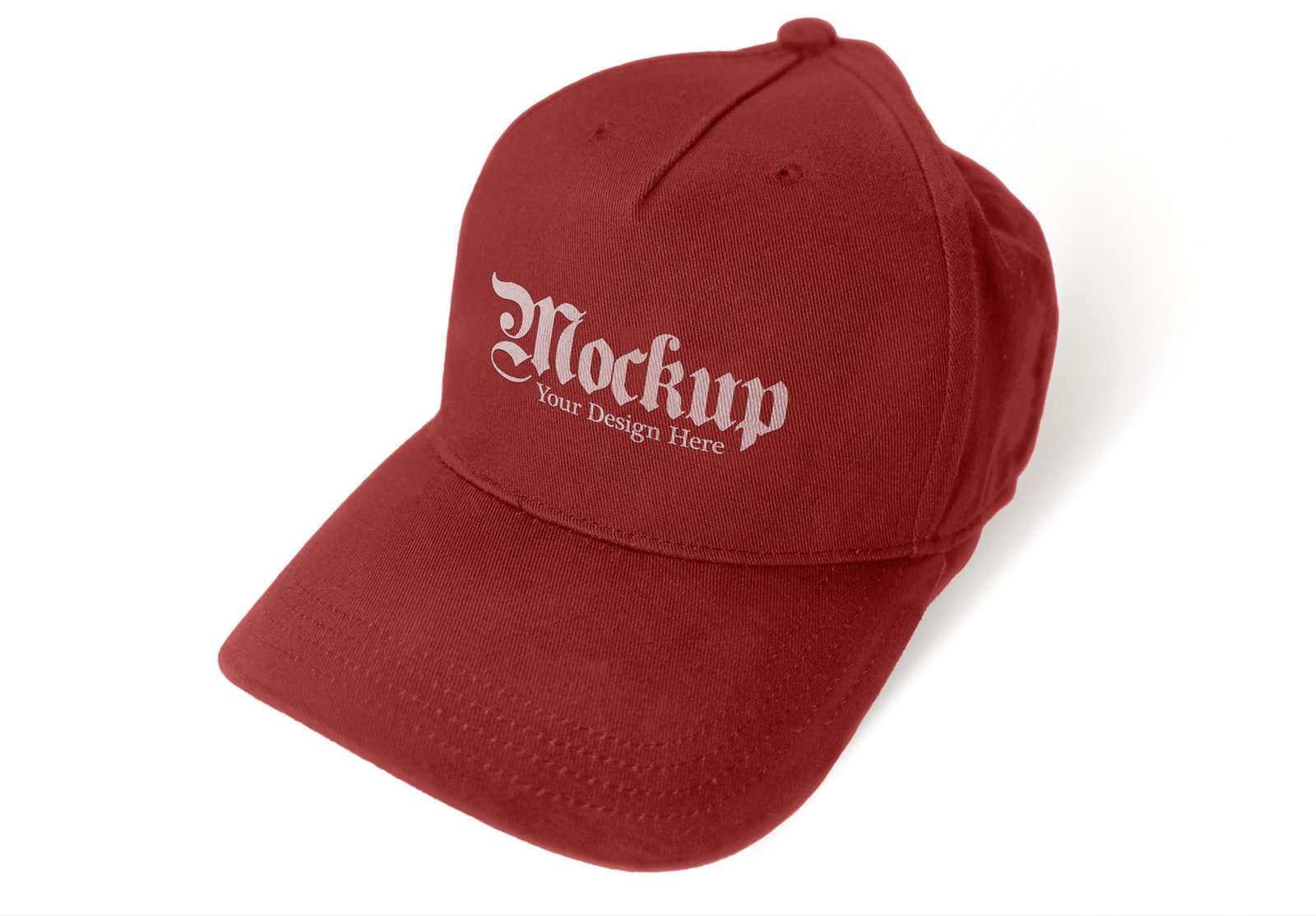 Thumbnail-Tabasco Red Hat Mockup on a White Background Desk
