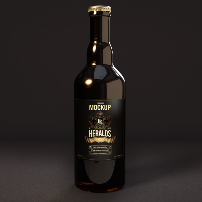Thumbnail Premium Beer Bottle Mockup