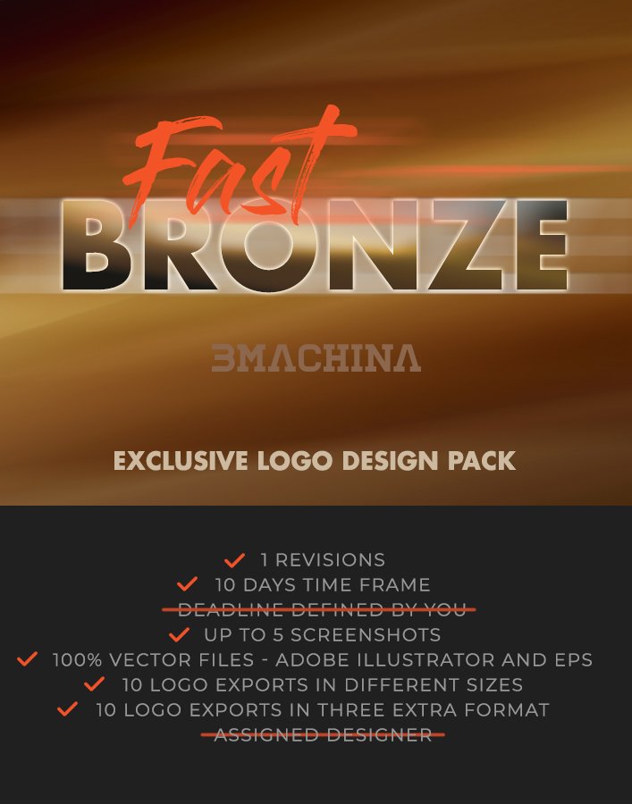 Exclusive Logo Design - Bronze