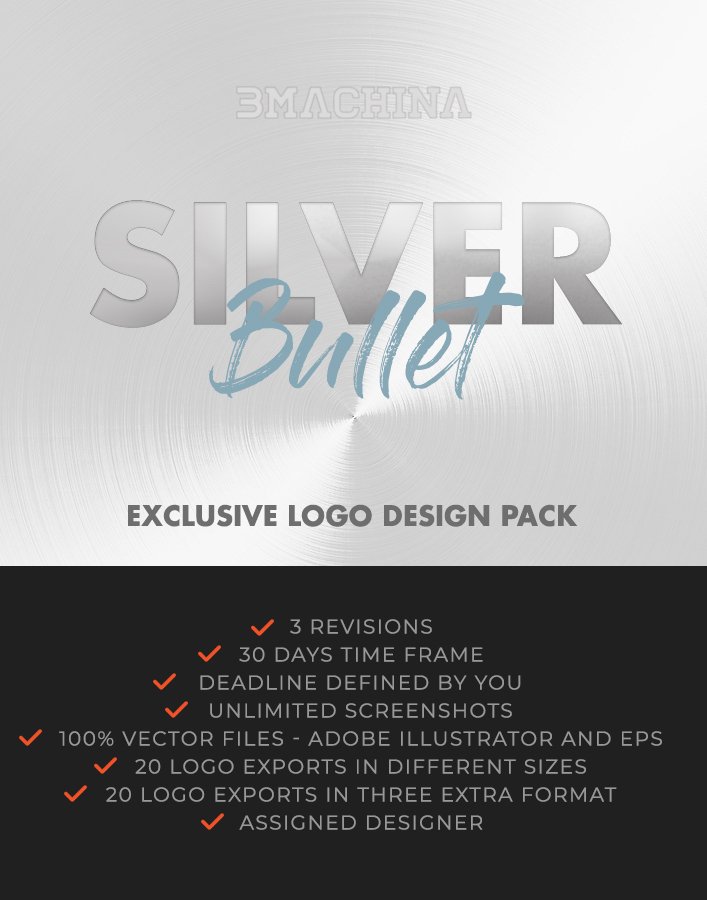 Exclusive Logo Design Pack - Silver Bullet