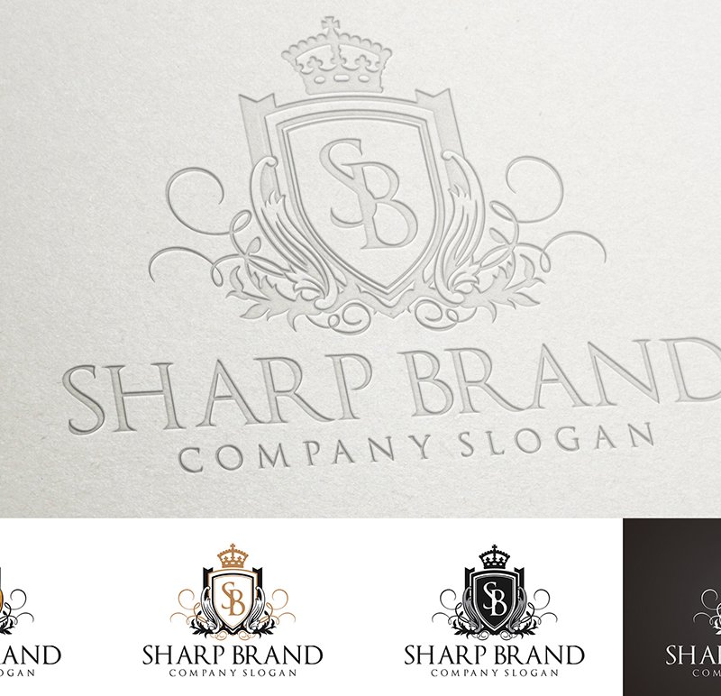 Sharp Brand Logo Template - Brands with surgical precision
