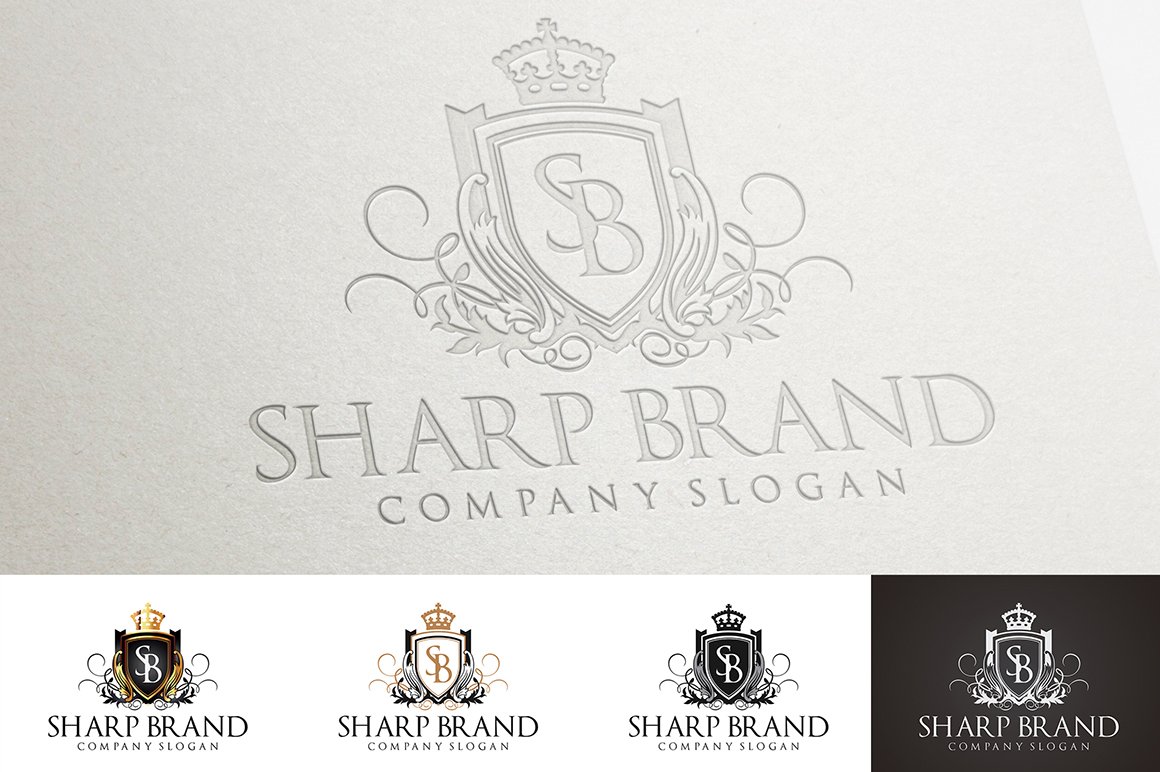 Sharp Brand Logo Template - Brands with surgical precision