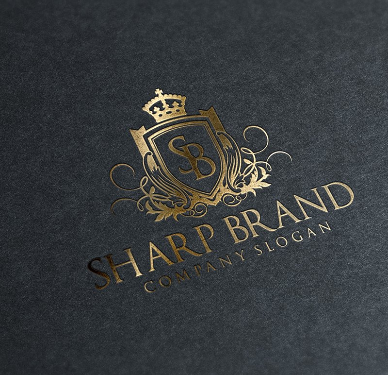 Sharp Brand Logo Template - Brands with surgical precision