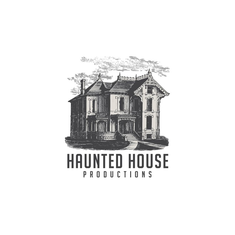 Haunted House Logo Template-preview