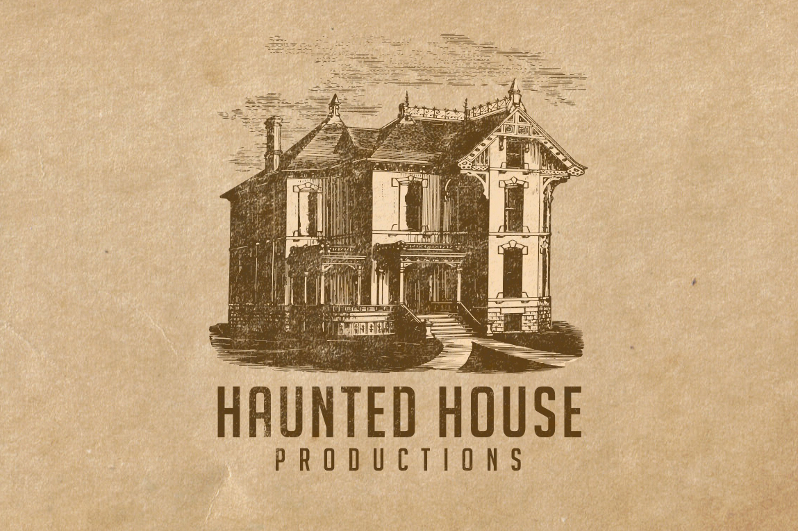 Haunted House Logo Template