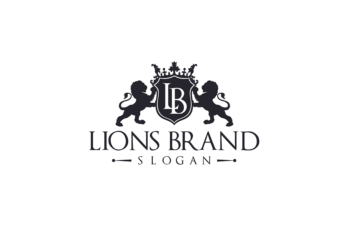 Lions Brand Logo Template - Black