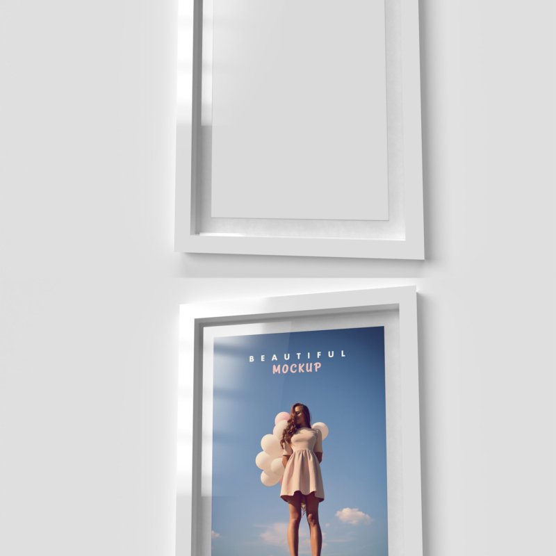 Modern Color Minimalistic Frame Side View