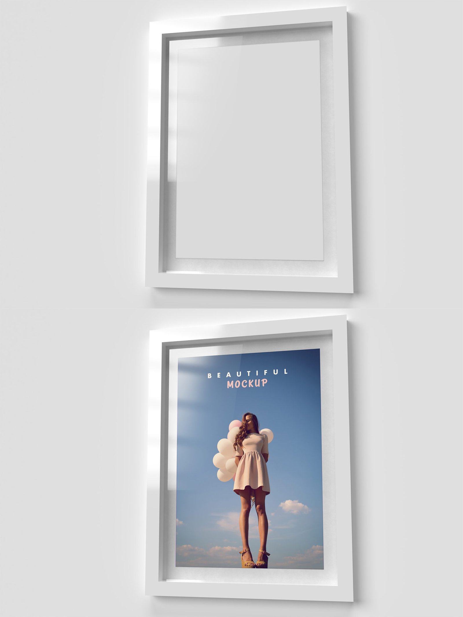 Modern Color Minimalistic Frame Side View