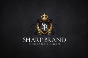 Sharp Brand Logo Template - Brands with surgical precision