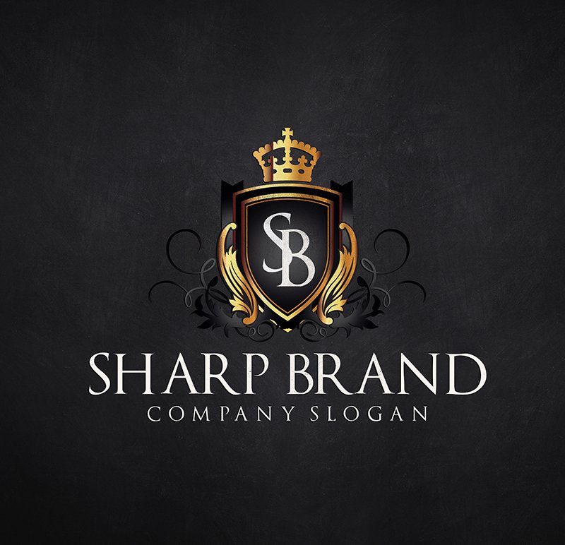 Sharp Brand Logo Template - Brands with surgical precision