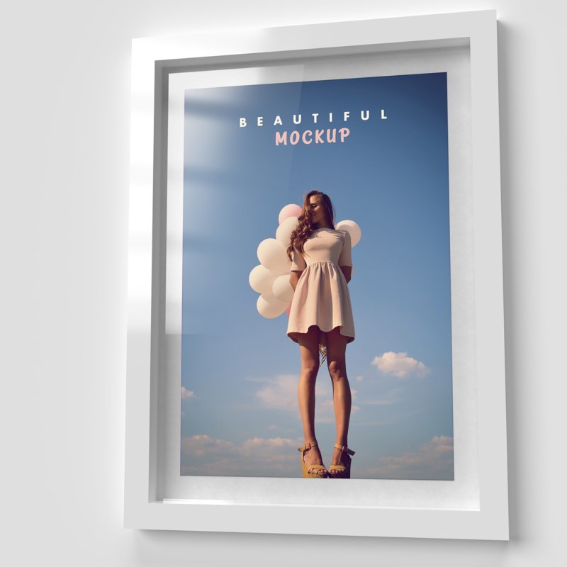 Modern Color Minimalistic Frame Side View