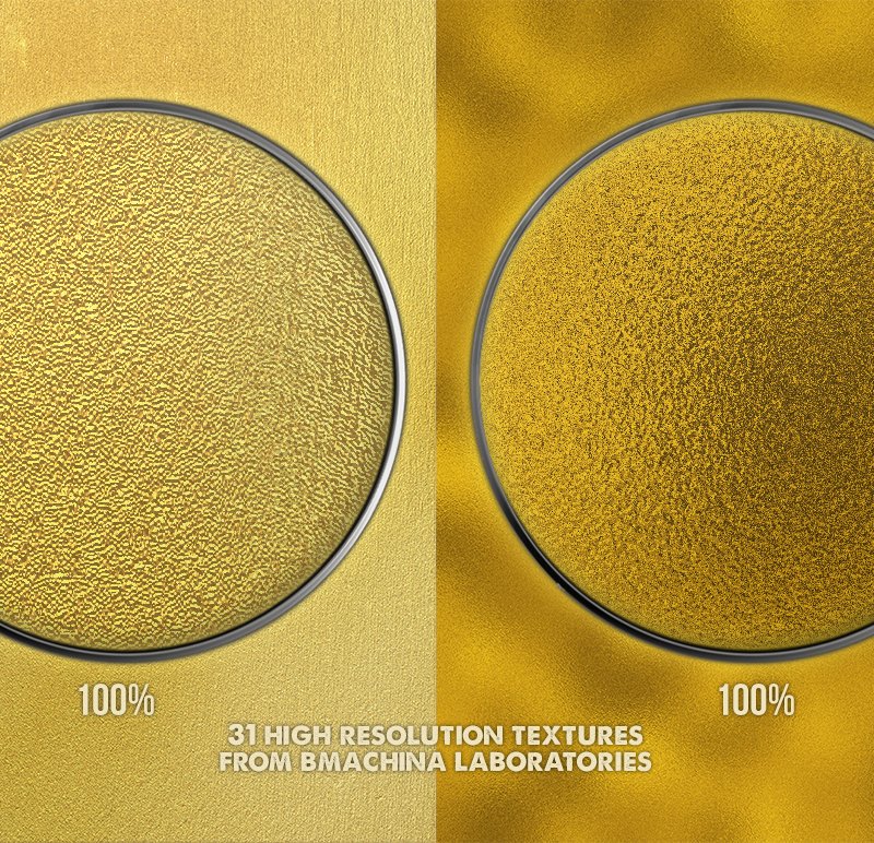 Authentic Gold Foil Textures