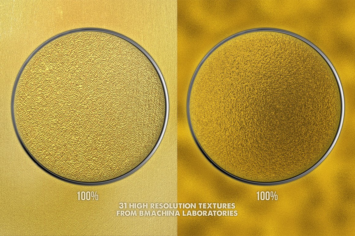 Authentic Gold Foil Textures