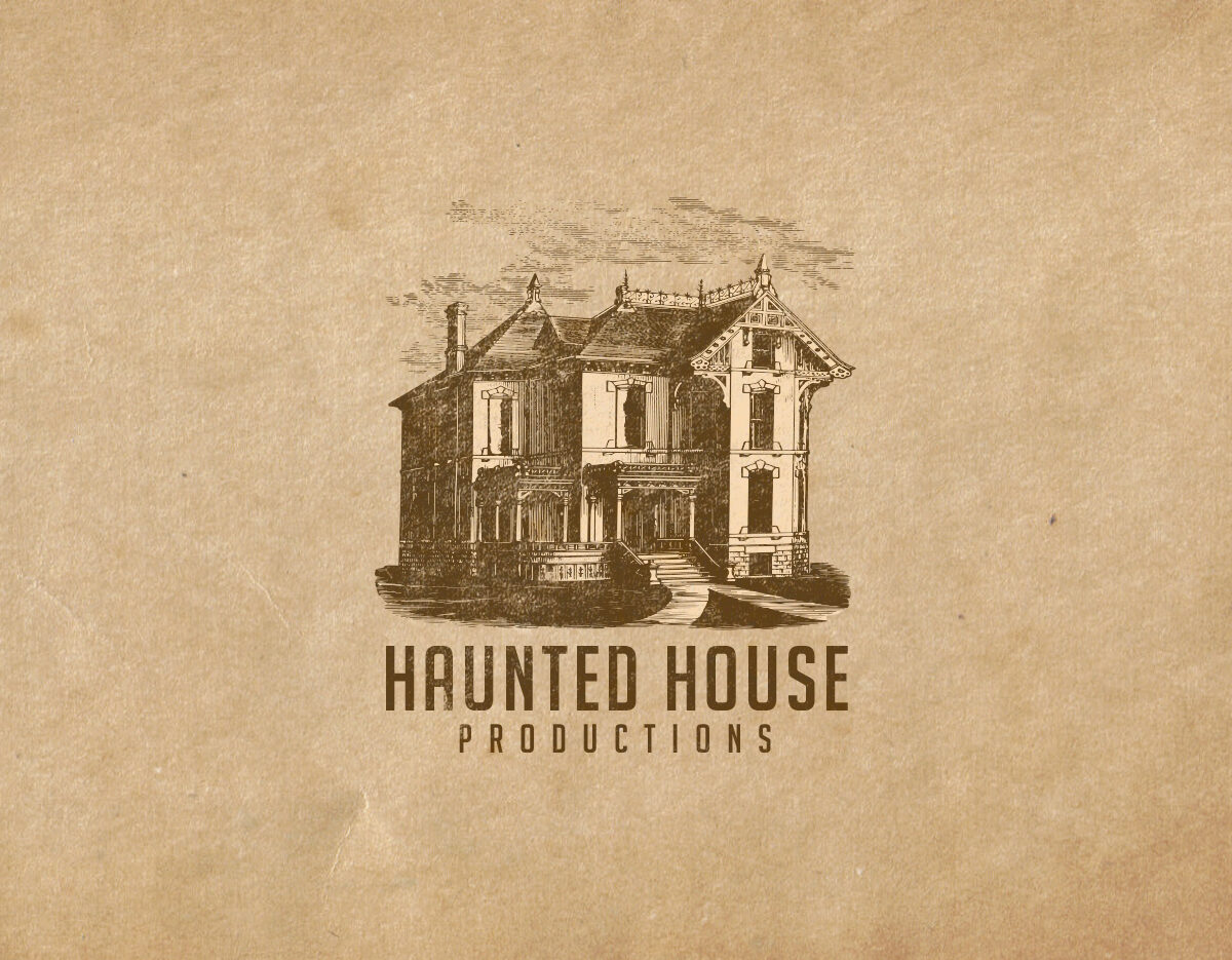 Haunted House Logo Template-preview