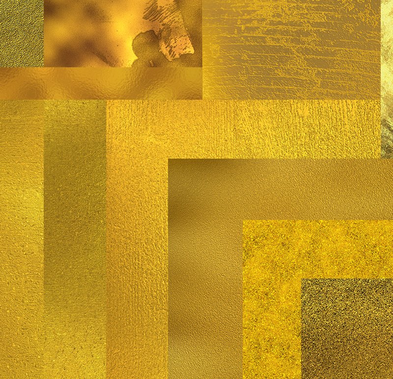 Authentic Gold Foil Textures
