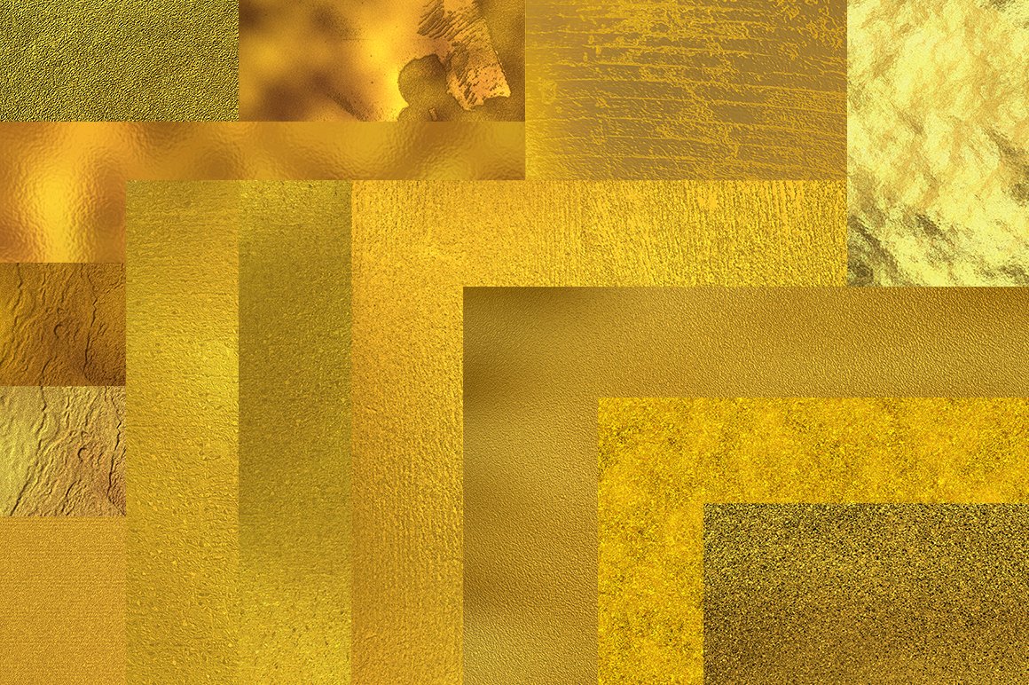Authentic Gold Foil Textures