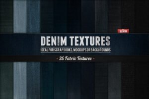 Thumbnail of 26 High-Resolution Denim Fabric Textures Pack