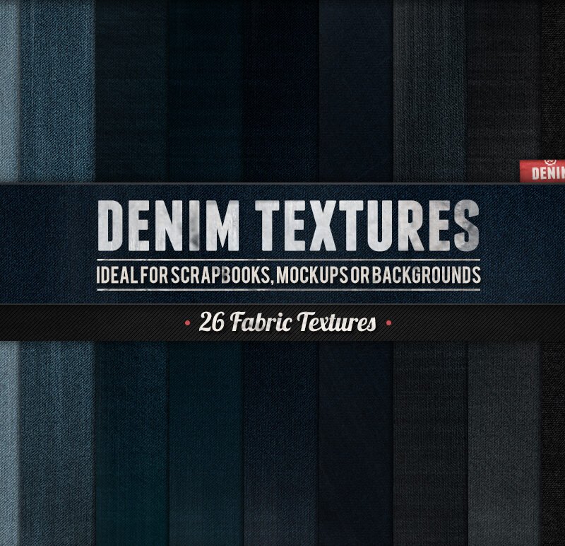 Thumbnail of 26 High-Resolution Denim Fabric Textures Pack