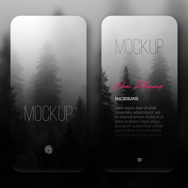 Smartphone Ui Display Mobile App Mockup - thumbnail Thumbnail of a Smartphone Ui Display Mobile App Mockup