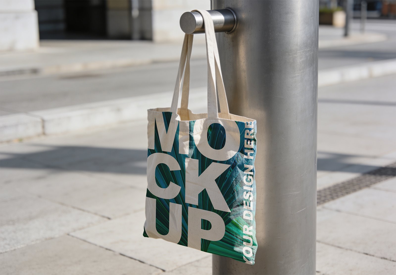 bmachina urban canvas tote bag mockup lifestyle Thumbnail