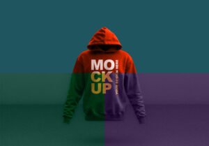 Thumbnail of a Hoodie Mockup With Editable Colors And Textured Background