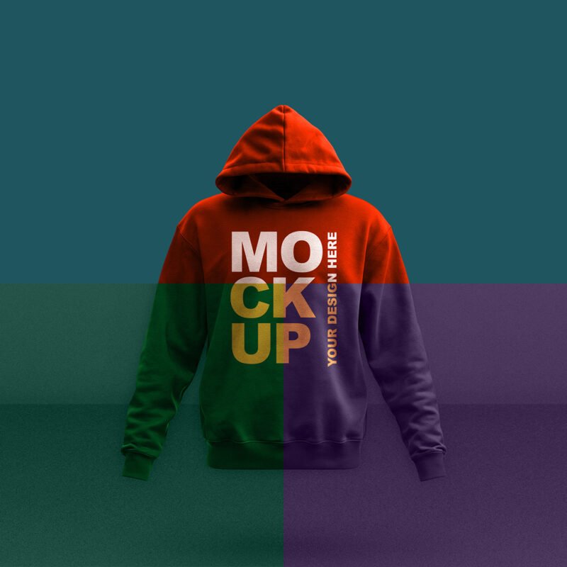 Thumbnail of a Hoodie Mockup With Editable Colors And Textured Background