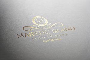 Majestic Brand Logo Luxury Gold 1160