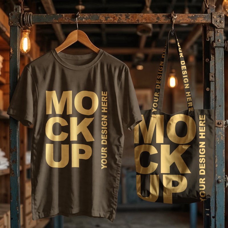 Industrial Vintage Store BMACHINA Mockups