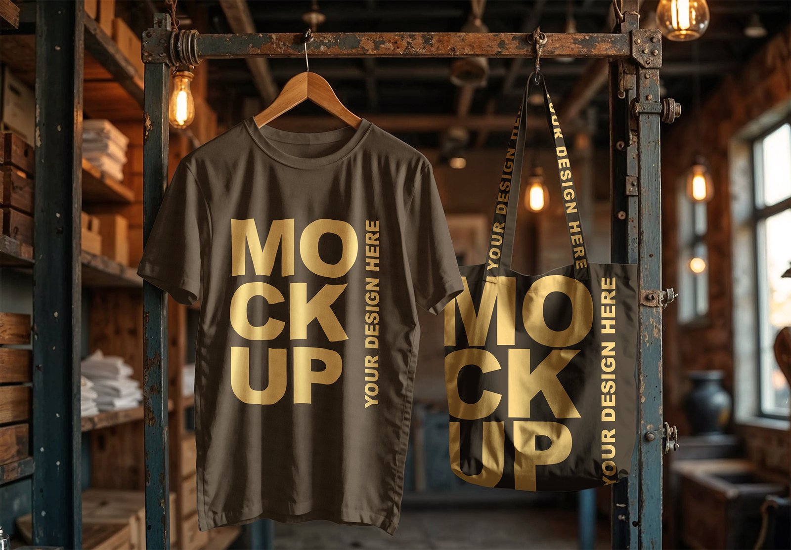 Industrial Vintage Store BMACHINA Mockups