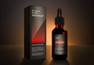 Eclipse Mockups - Premium Dropper Bottle & Packaging Box